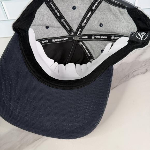 Indiana Pacers Hat Cap Snap Back Mens One Size Heather Gray Black NBA Basketball - Picture 7 of 11